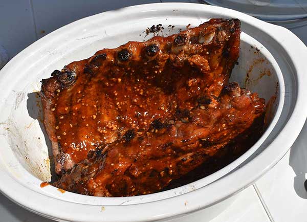 Sun Oven BBQ Ribs are done